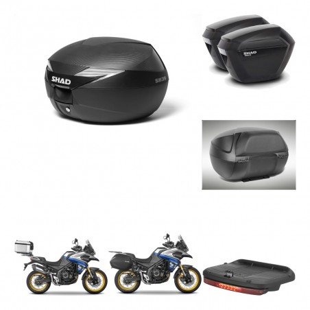 SHAD SH23 suitcases + mounting bracket suitcase trunk accessories KIT-473490