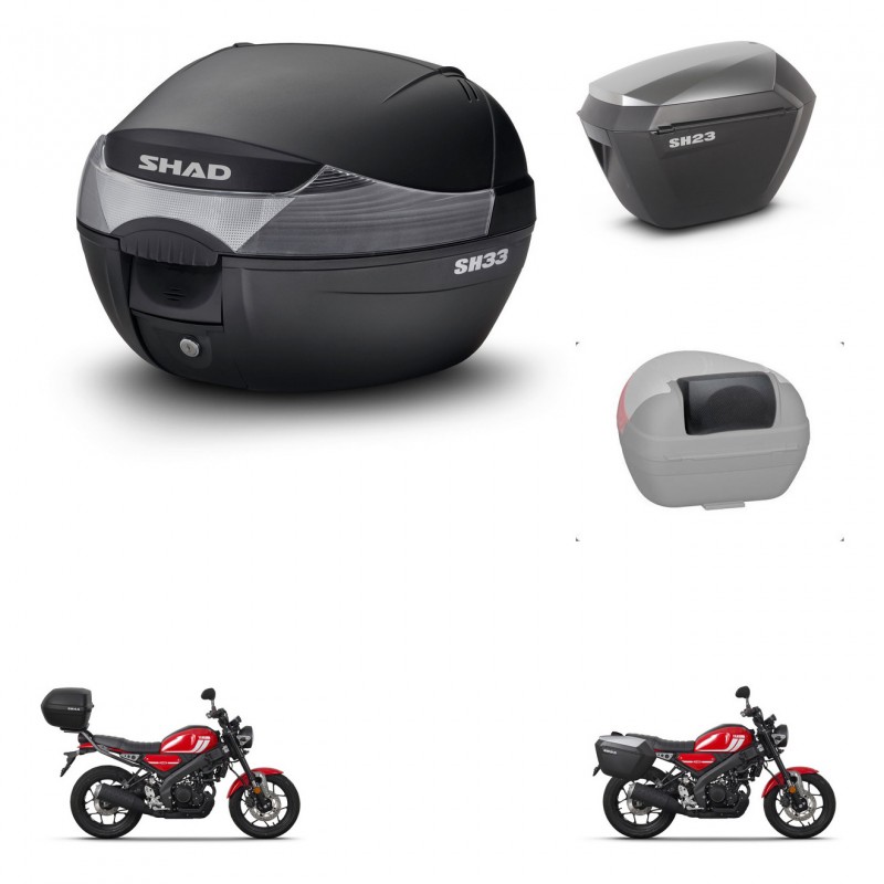 SHAD Maletas sh23 alu + soporte montaje baul SH33 accesorios KIT-473499