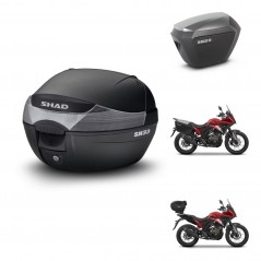 SHAD Maletas sh23 alu + soporte montaje baul SH33 KIT-473503