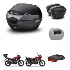 SHAD Maletas sh23 + soporte montaje baul SH33 accesorios KIT-473508