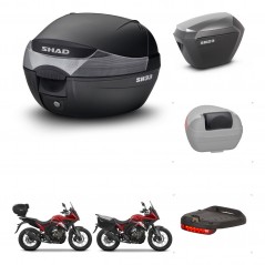 SHAD Maletas sh23 alu + soporte montaje baul SH33 accesorios KIT-473509