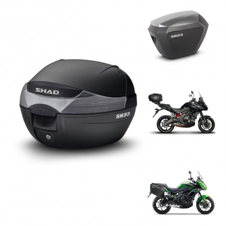 SHAD Maletas sh23 alu + soporte montaje baul SH33 KIT-473543