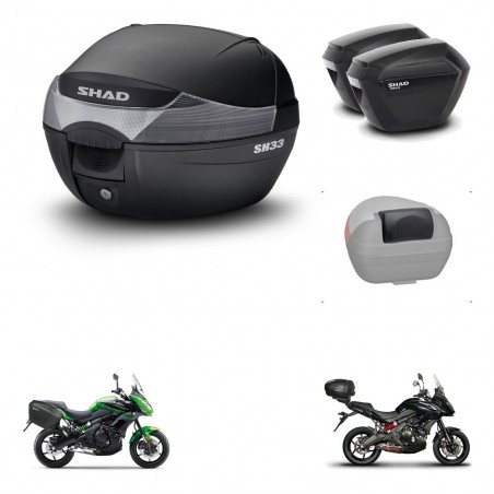 SHAD Maletas sh23 + soporte montaje baul SH33 accesorios KIT-473544