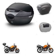 SHAD Maletas sh23 alu + soporte montaje baul SH33 accesorios KIT-473555