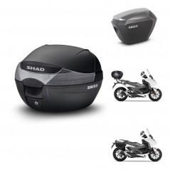 SHAD Maletas sh23 alu + soporte montaje baul SH33 KIT-473557