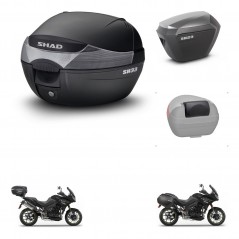 SHAD Maletas sh23 alu + soporte montaje baul SH33 accesorios KIT-473573