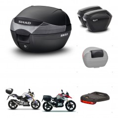 SHAD Maletas sh23 + soporte montaje baul SH33 accesorios KIT-473590