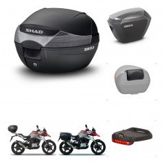 SHAD Maletas sh23 alu + soporte montaje baul SH33 accesorios KIT-473599