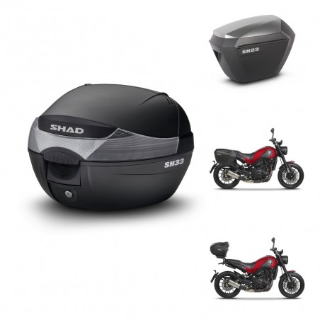 SHAD Maletas sh23 alu + soporte montaje baul SH33 KIT-473601