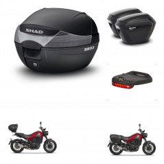 SHAD Maletas sh23 + soporte montaje baul SH33 accesorios KIT-473602