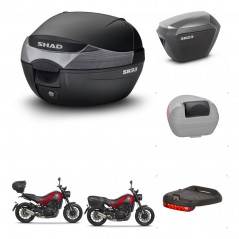 SHAD Maletas sh23 alu + soporte montaje baul SH33 accesorios KIT-473607