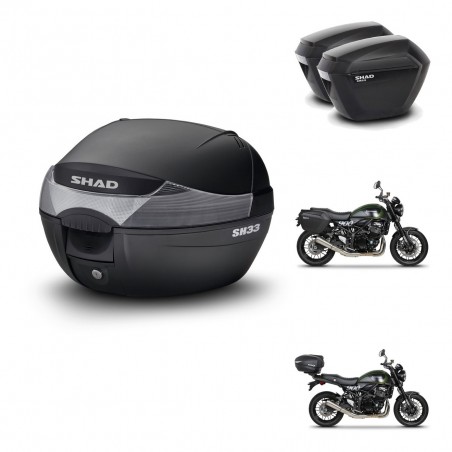 SHAD Maletas sh23 + soporte montaje baul SH33 KIT-473616