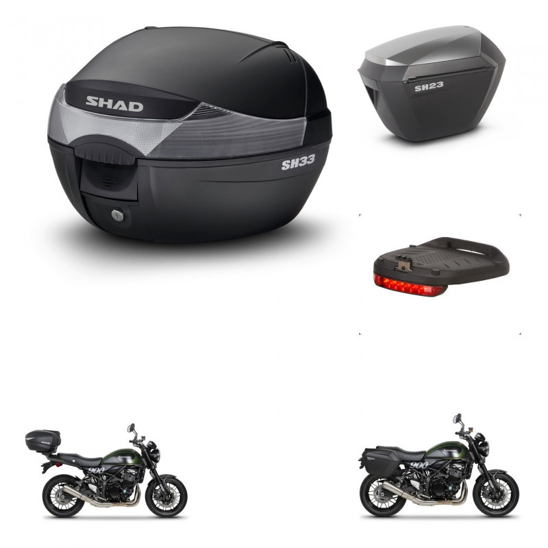 SHAD Maletas sh23 alu + soporte montaje baul SH33 accesorios KIT-473619