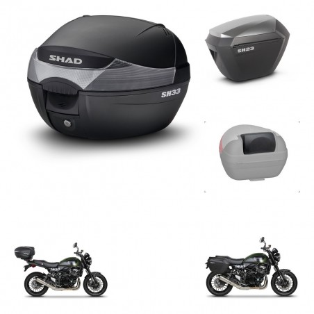 SHAD Maletas sh23 alu + soporte montaje baul SH33 accesorios KIT-473621
