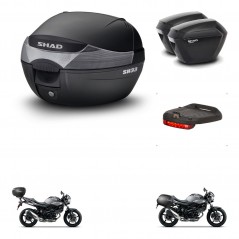 SHAD Maletas sh23 + soporte montaje baul SH33 accesorios KIT-473626