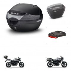 SHAD Maletas sh23 alu + soporte montaje baul SH33 accesorios KIT-473627