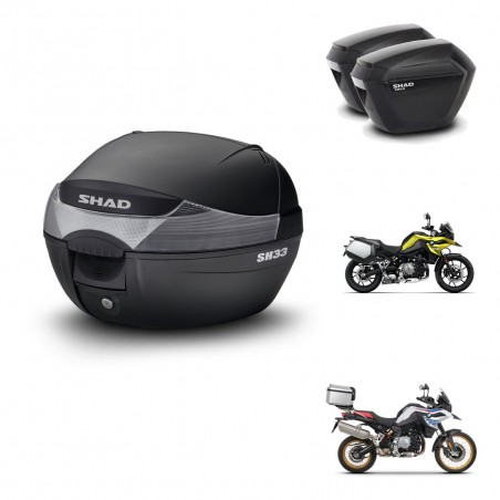 SHAD Maletas sh23 + soporte montaje baul SH33 KIT-473632