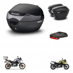SHAD Maletas sh23 + soporte montaje baul SH33 accesorios KIT-473634