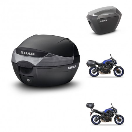 SHAD Maletas sh23 alu + soporte montaje baul SH33 KIT-473641