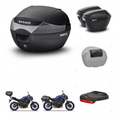 SHAD Maletas sh23 + soporte montaje baul SH33 accesorios KIT-473646