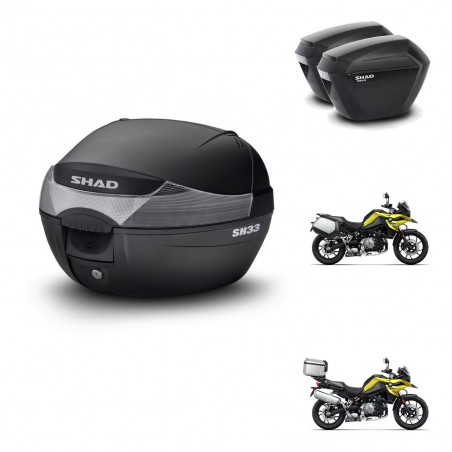 SHAD Maletas sh23 + soporte montaje baul SH33 KIT-473648