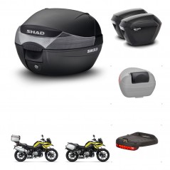 SHAD Maletas sh23 + soporte montaje baul SH33 accesorios KIT-473654