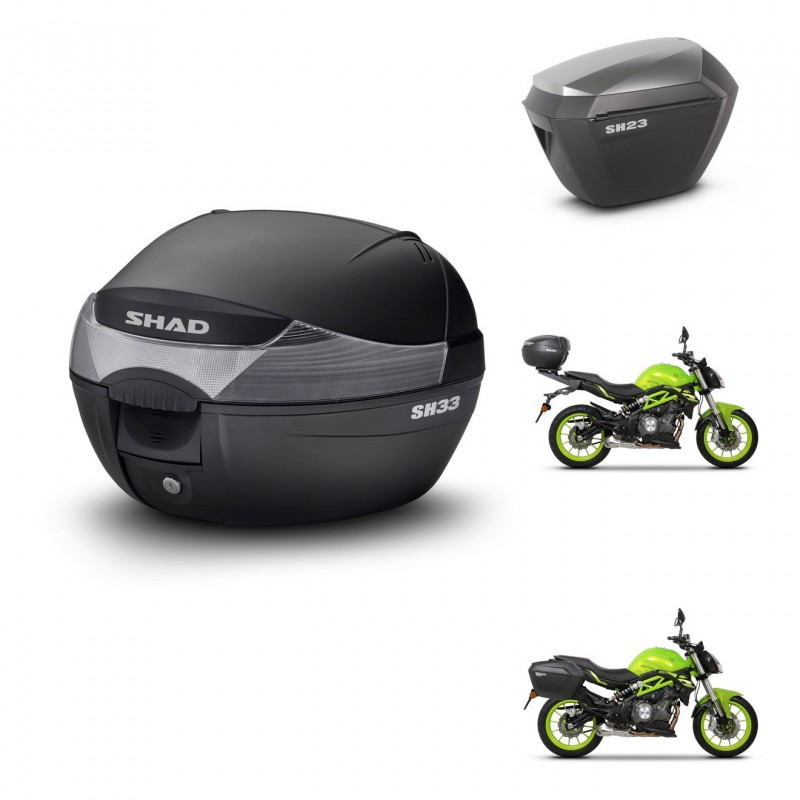 SHAD Maletas sh23 alu + soporte montaje baul SH33 KIT-473657