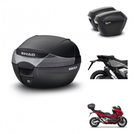 SHAD Maletas sh23 + soporte montaje baul SH33 KIT-473696