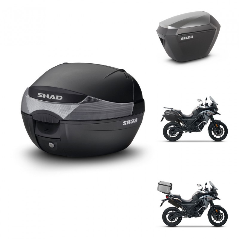 SHAD Maletas sh23 alu + soporte montaje baul SH33 KIT-473705