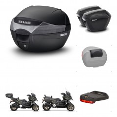 SHAD Maletas sh23 + soporte montaje baul SH33 accesorios KIT-473718