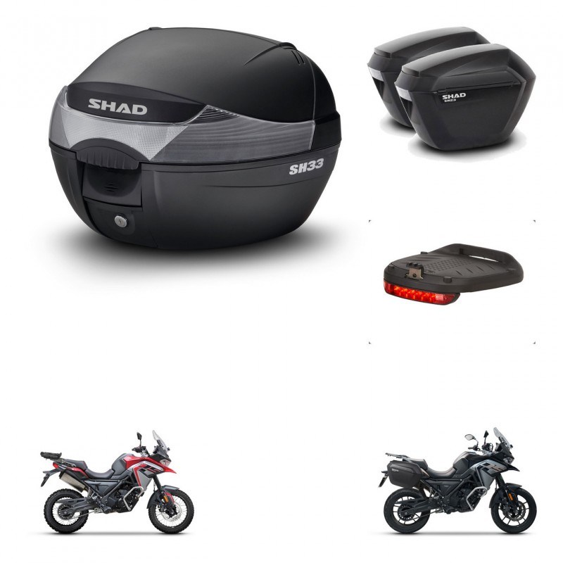 SHAD Maletas sh23 + soporte montaje baul SH33 accesorios KIT-473730