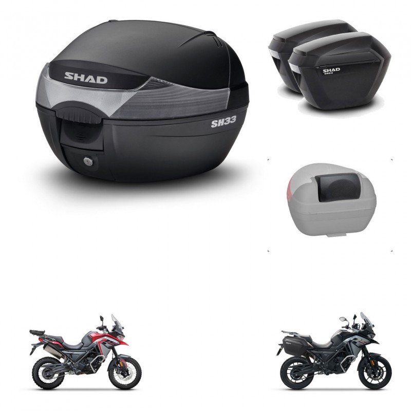 SHAD Maletas sh23 + soporte montaje baul SH33 accesorios KIT-473732