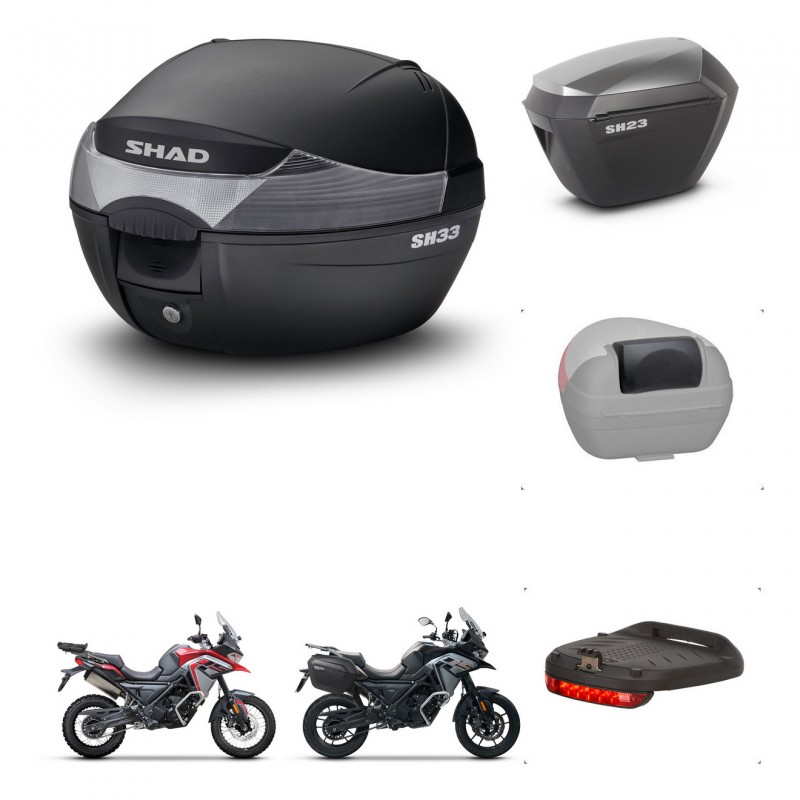 SHAD Maletas sh23 alu + soporte montaje baul SH33 accesorios KIT-473735