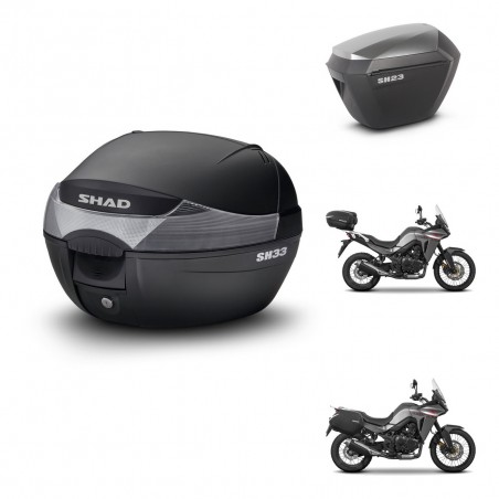 SHAD Maletas sh23 alu + soporte montaje baul SH33 KIT-473737