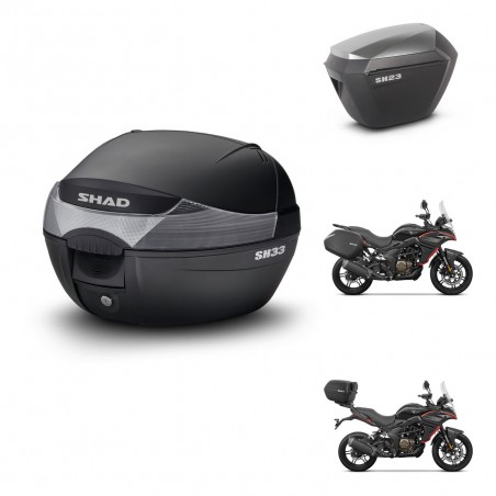 SHAD Maletas sh23 alu + soporte montaje baul SH33 KIT-473745