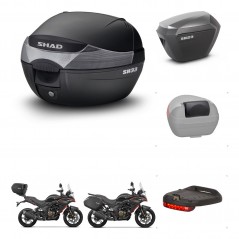 SHAD Maletas sh23 alu + soporte montaje baul SH33 accesorios KIT-473751