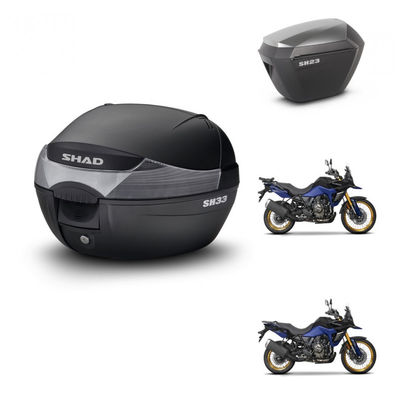 SHAD Maletas sh23 alu + soporte montaje baul SH33 KIT-473753