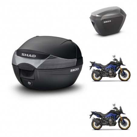 SHAD Maletas sh23 alu + soporte montaje baul SH33 KIT-473753