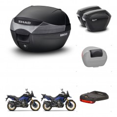 SHAD Maletas sh23 + soporte montaje baul SH33 accesorios KIT-473758