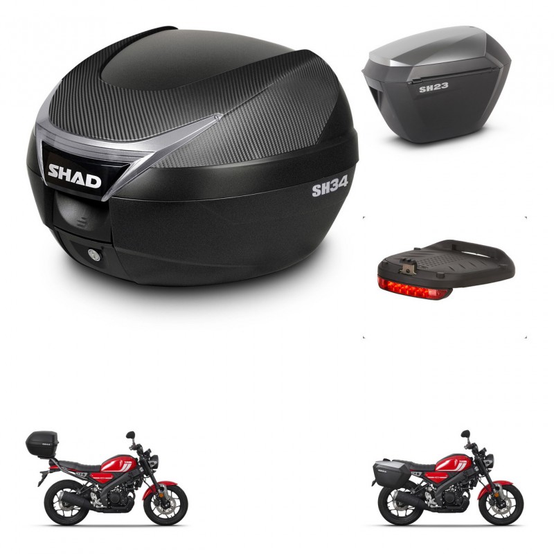 SHAD Maletas sh23 alu + soporte montaje baul SH34 accesorios KIT-473787