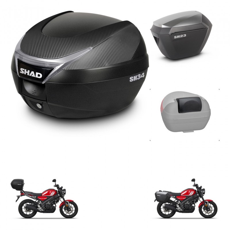 SHAD Maletas sh23 alu + soporte montaje baul SH34 accesorios KIT-473789
