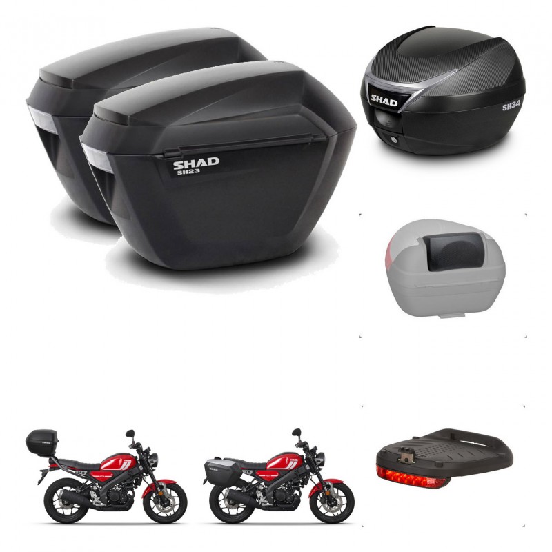 SHAD Trunk SH34 + mounting bracket suitcases sh23 accessories KIT-473790