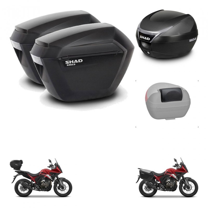 SHAD Baul SH34 + soporte montaje maletas sh23 accesorios KIT-473796