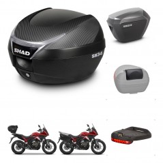 SHAD Maletas sh23 alu + soporte montaje baul SH34 accesorios KIT-473799