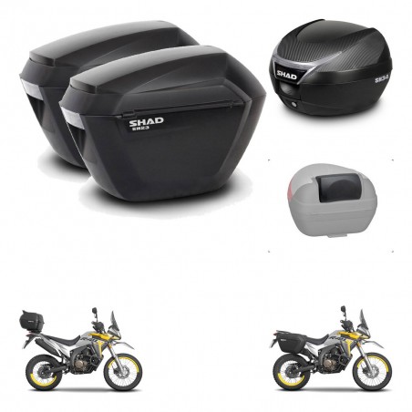 SHAD Trunk SH34 + mounting bracket suitcases sh23 accessories KIT-473812