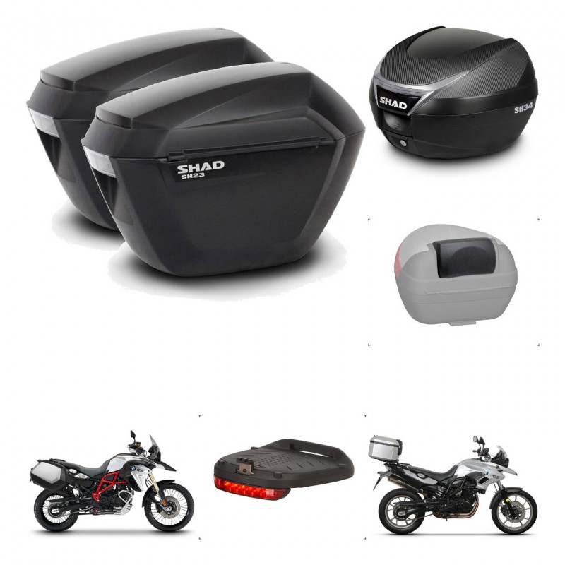 SHAD Baul SH34 + soporte montaje maletas sh23 accesorios KIT-473830