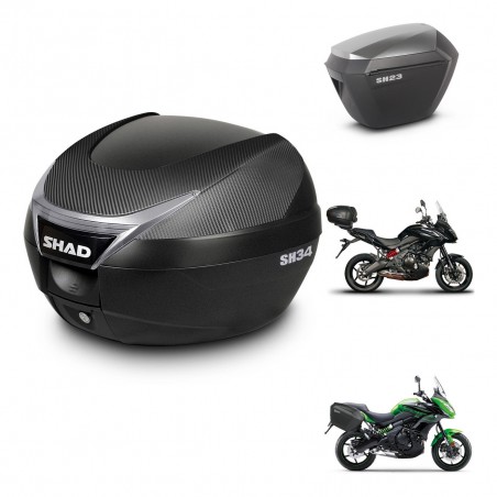 SHAD Maletas sh23 alu + soporte montaje baul SH34 KIT-473849