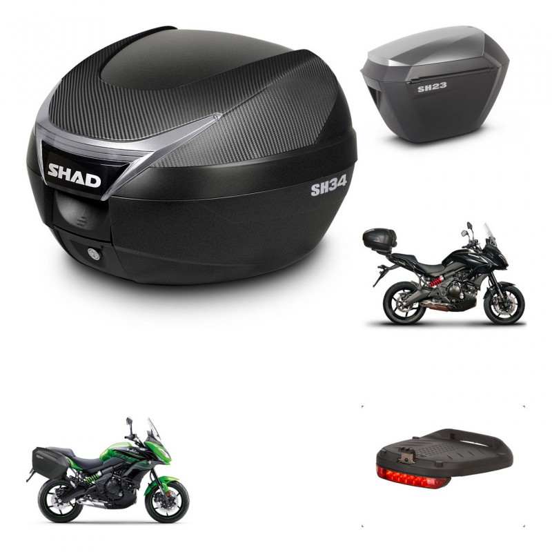 SHAD Maletas sh23 alu + soporte montaje baul SH34 accesorios KIT-473851