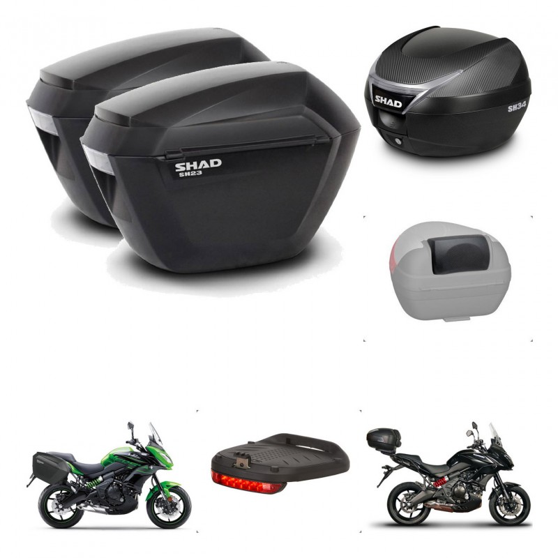SHAD Trunk SH34 + mounting bracket suitcases sh23 accessories KIT-473854