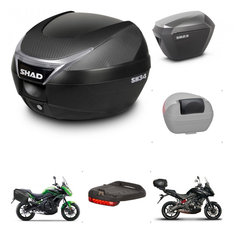 SHAD Maletas sh23 alu + soporte montaje baul SH34 accesorios KIT-473855